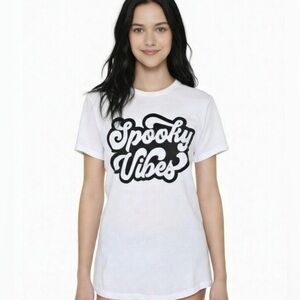 NWT Spooky Vibes White T-Shirt